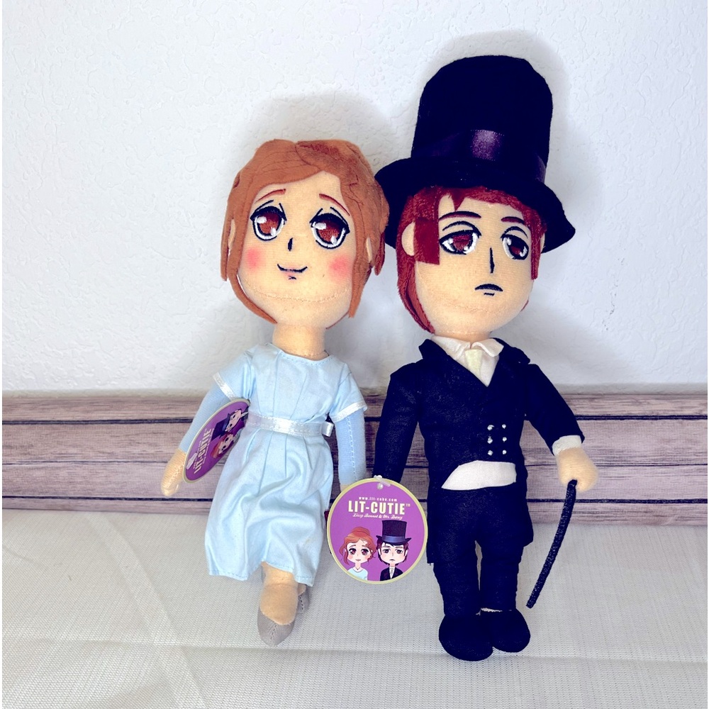 Lizzy Bennet & Mr. Darcy Plushies Tags attached